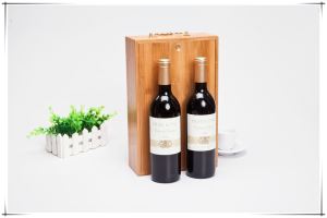 Métiers en bambou pour le stockage de bouteille de vin rouge de la boîte de bambou